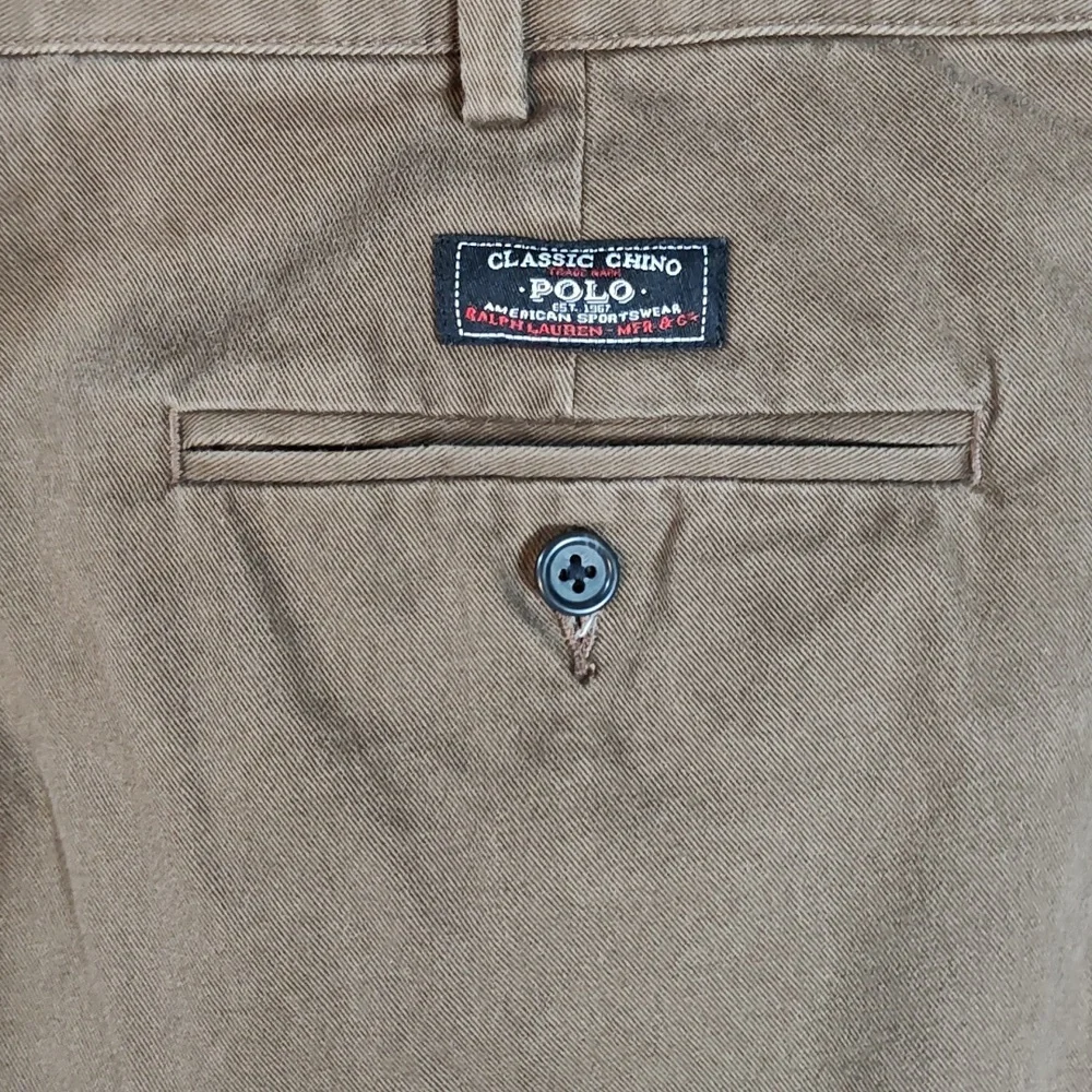 40x32 Vtg Classic Polo Brown Chino Excellent Condition